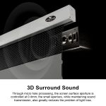 VIVIDSTORM PRO PA Acoustically Transparent Slimline Motorised Drop Down Projector Screen for Ceiling Mounted UST Laser Projector – Image 4