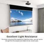 VIVIDSTORM PRO PA Acoustically Transparent Slimline Motorised Drop Down Projector Screen for Ceiling Mounted UST Laser Projector – Image 8