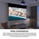 VIVIDSTORM PRO PA Acoustically Transparent Slimline Motorised Drop Down Projector Screen for Ceiling Mounted UST Laser Projector – Image 9