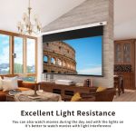 VIVIDSTORM PRO Slimline ALR Motorised Drop Down UST Projector Screen – Image 10