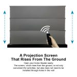 VIVIDSTORM S ALR Motorised Floor Rising Projector Screen for Standard Throw Projectors – Image 5