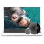 VIVIDSTORM S ALR P Acoustically Transparent Motorised Floor Rising Standard/Long Throw Projector Screen