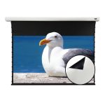 VIVIDSTORM Slimline Cinema White Motorised Drop Down Projector Screen