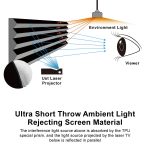 VIVIDSTORM S PRO Motorised Floor Rising UST Laser Projector Screen - Image 9