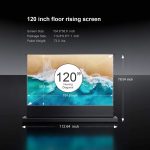 100''-130'' AWOL Vision Cinematic+ ALR Motorized Floor Rising Acoustic Screen – Bild 5